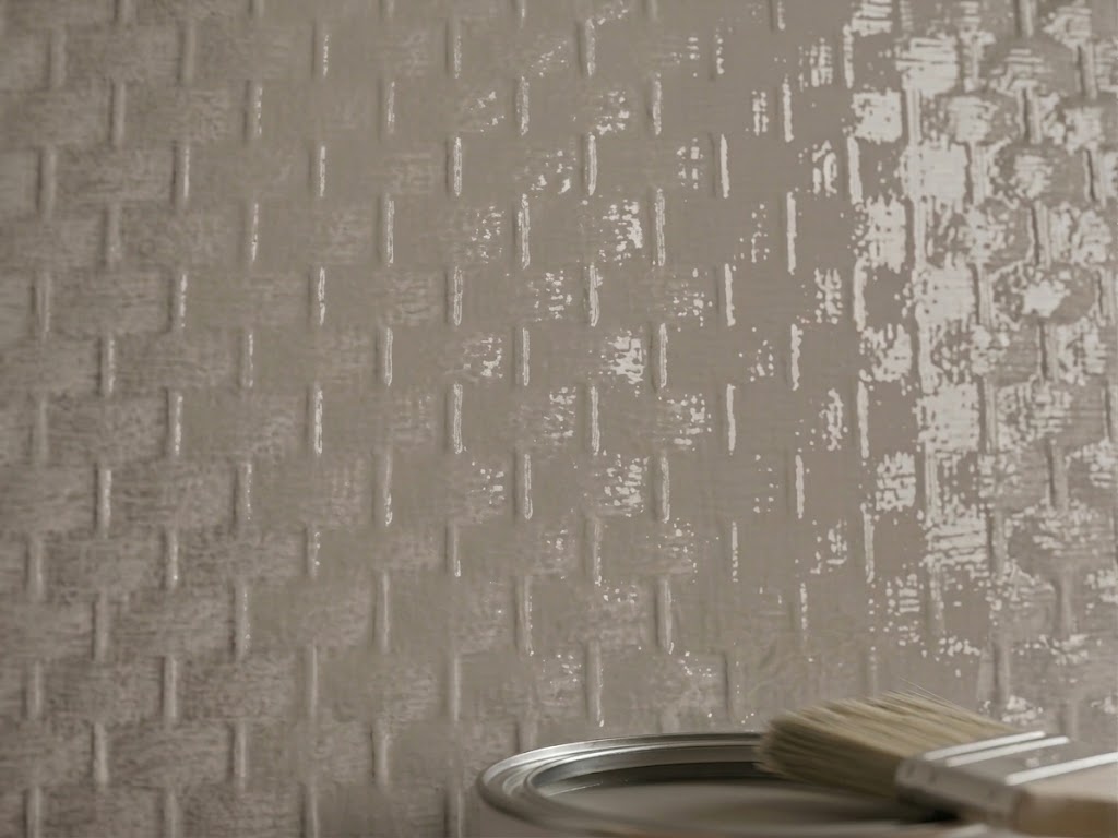 Glasvezel behang ruitjes groot